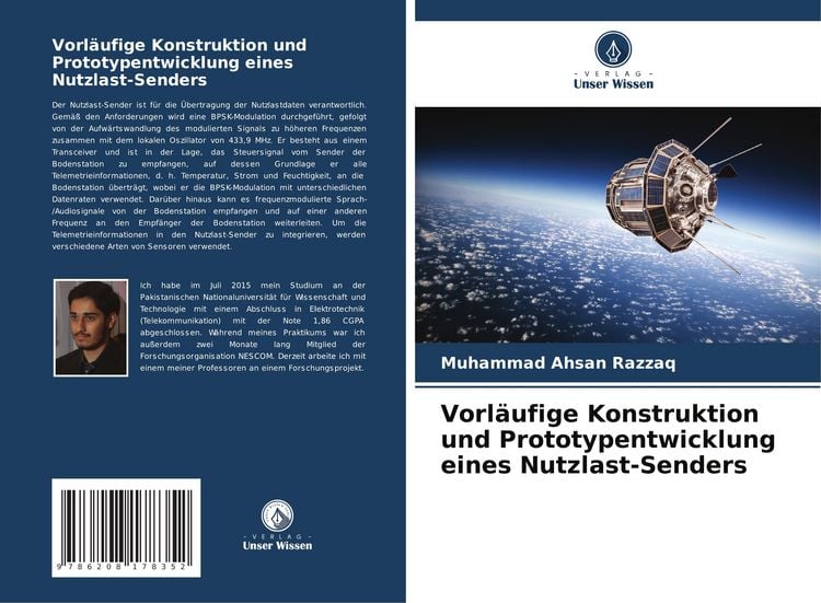 Produktbild: Vorl&auml;ufige Konstruktion und Prototypentwicklung eines Nutzlast-Senders