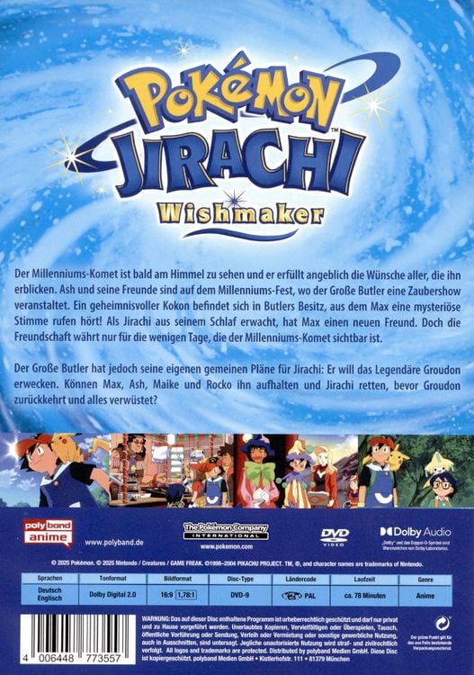 Produktbild: Pok&eacute;mon 6 - Der Film: Jirachi Wishmaker