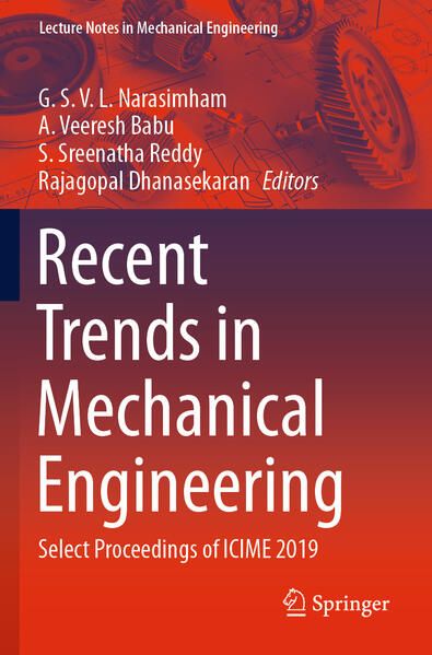 Produktbild: Recent Trends in Mechanical Engineering