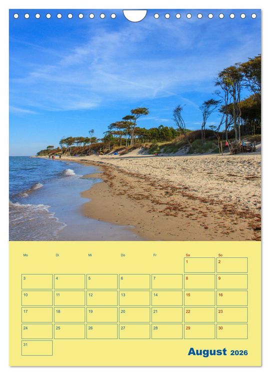 Produktbild: Sehnsuchtsort Fischland-Dar&szlig;-Zingst (Wandkalender 2026 DIN A4 hoch), CALVENDO Monatskalender