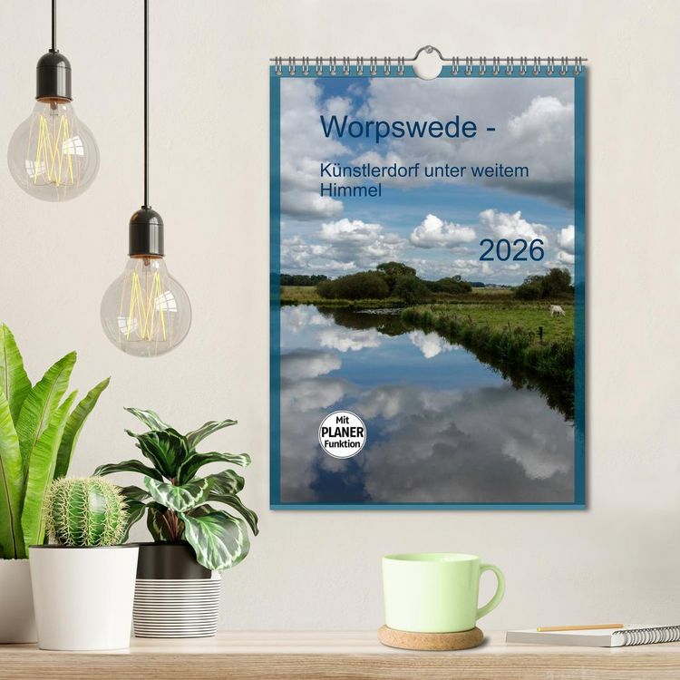 Produktbild: Worpswede - K&uuml;nstlerdorf unter weitem Himmel (Wandkalender 2026 DIN A4 hoch), CALVENDO Monatskalender