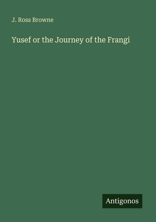 Produktbild: Yusef or the Journey of the Frangi