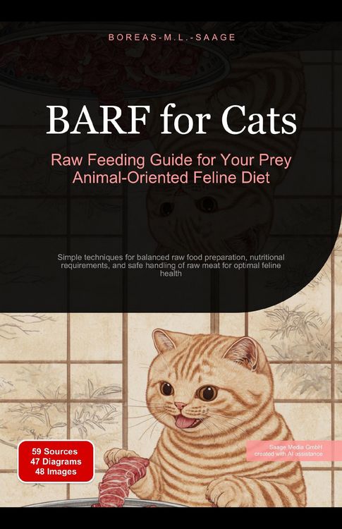 Produktbild: BARF for Cats: Raw Feeding Guide for Your Prey Animal-Oriented Feline Diet