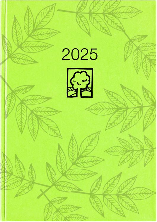 Taschenplaner 2025 9,5x16cm 64 Seiten schwarz Bürokalender