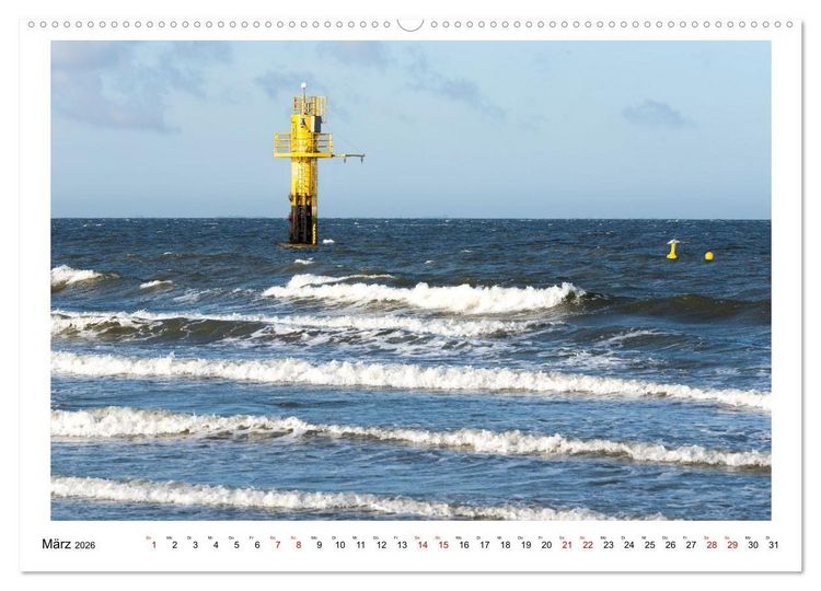 Produktbild: Wir fahren nach Borkum (Wandkalender 2026 DIN A2 quer), CALVENDO Monatskalender
