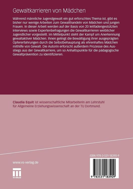 Produktbild: Gewaltkarrieren von M&auml;dchen