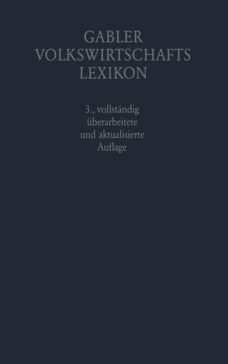 Produktbild: Gabler Volkswirtschafts Lexikon