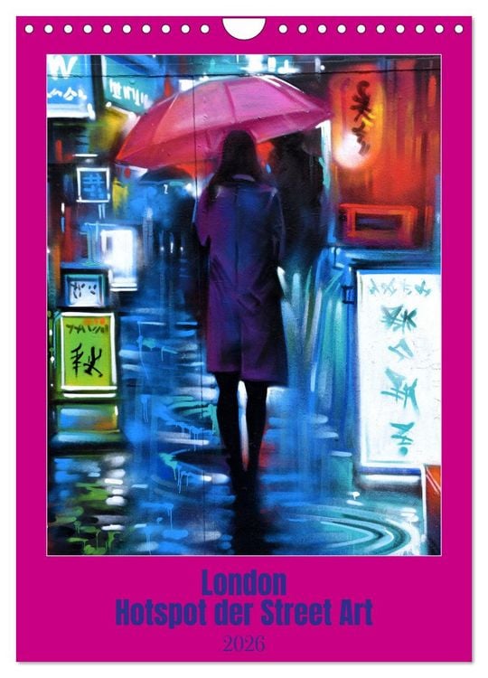 Produktbild: London - Hotspot der Street Art (Wandkalender 2026 DIN A4 hoch), CALVENDO Monatskalender