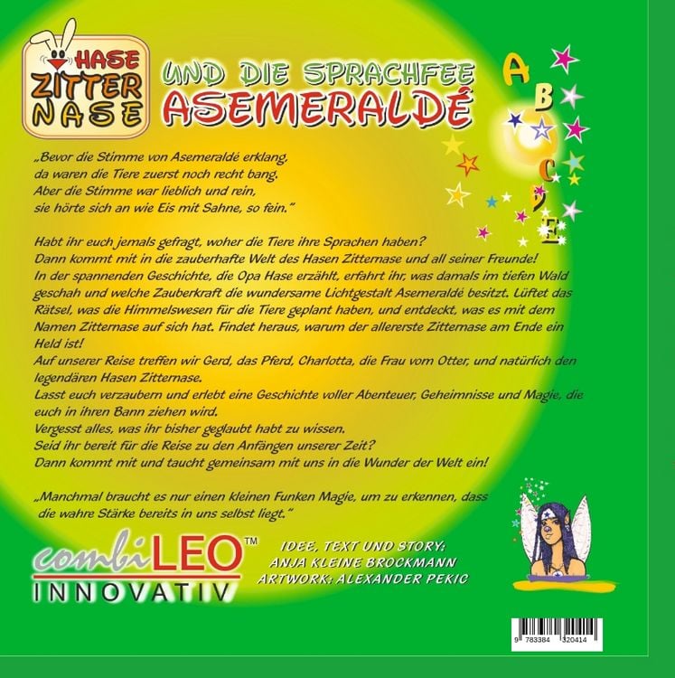 Produktbild: Hase Zitternase - tauche ein in die spannende Welt voll Magie und Abenteuer. Liebvolle gereimten Erz&auml;hlungen. Lass dich voll und ganz auf den CombilO-Stil ein. ein.