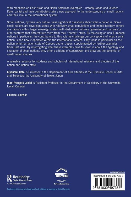 Produktbild: A New Approach to Global Studies from the Perspective of Small Nations