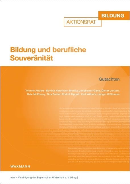 Produktbild: Bildung und berufliche Souver&auml;nit&auml;t