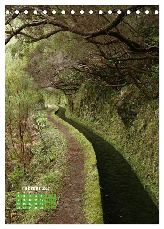 Produktbild: Levadas auf Madeira. Wildromantische Wanderwege (Tischkalender 2027 DIN A5 hoch), CALVENDO Monatskalender