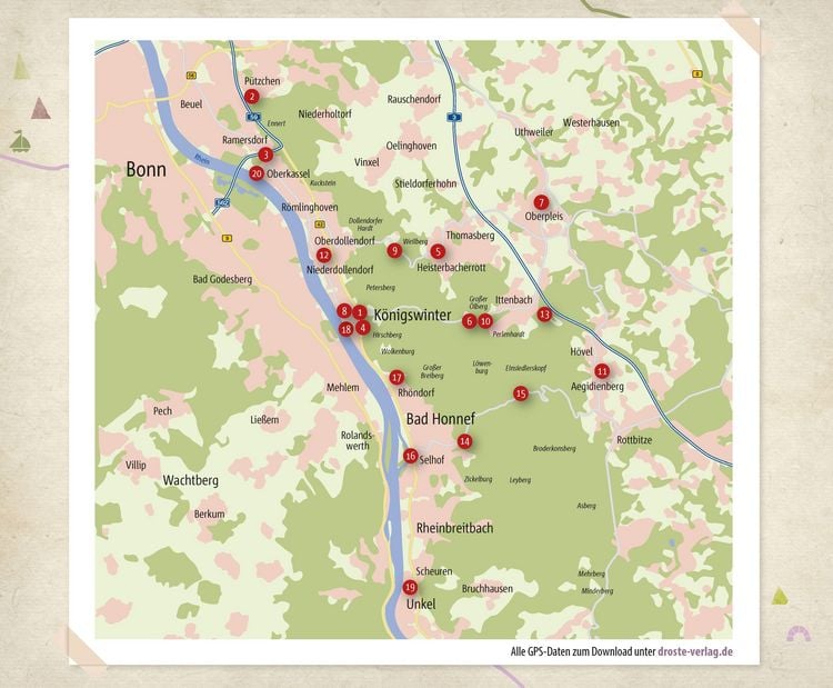 Produktbild: Siebengebirge. Wandern f&uuml;r die Seele