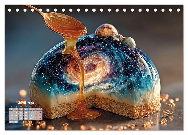 Produktbild: S&uuml;&szlig;e Verf&uuml;hrungen - Exquisite Desserts (Tischkalender 2026 DIN A5 quer), CALVENDO Monatskalender