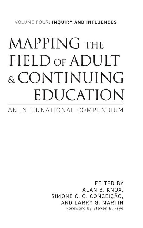 Produktbild: Mapping the Field of Adult and Continuing Education