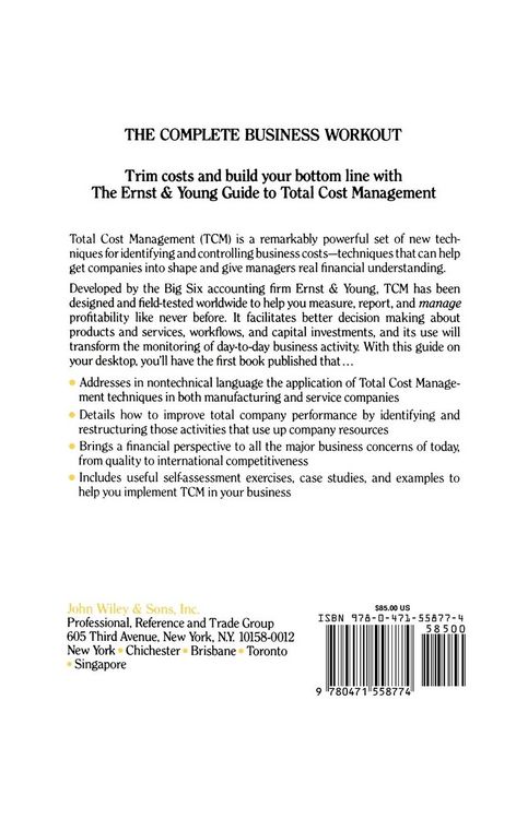 Produktbild: The Ernst & Young Guide to Total Cost Management