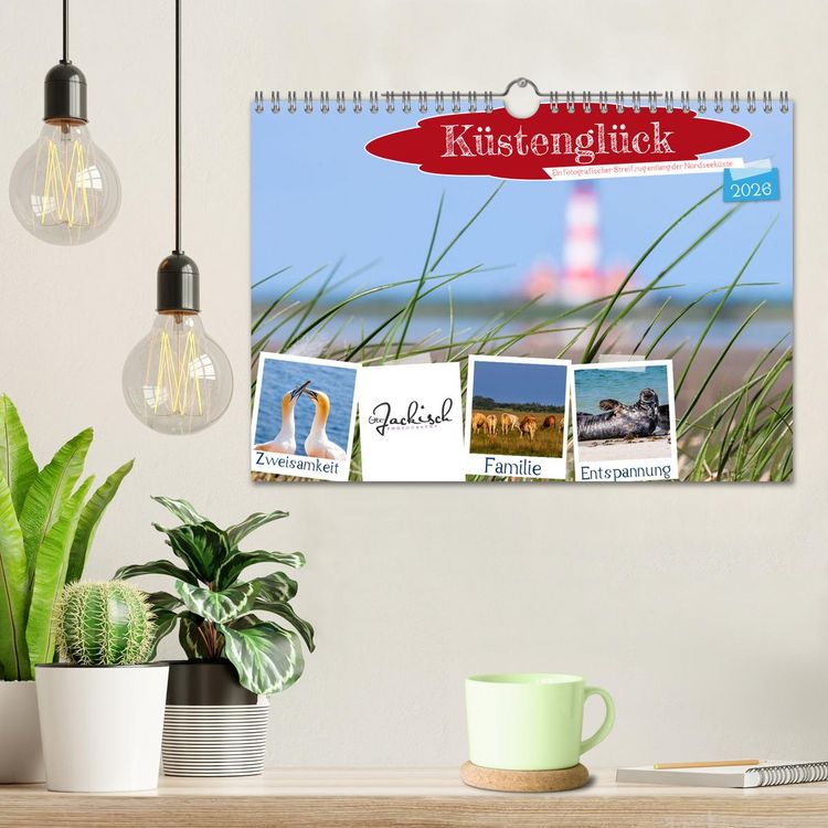 Produktbild: K&uuml;stengl&uuml;ck - Ein fotografischer Streifzug entlang der Nordsee (Wandkalender 2026 DIN A4 quer), CALVENDO Monatskalender