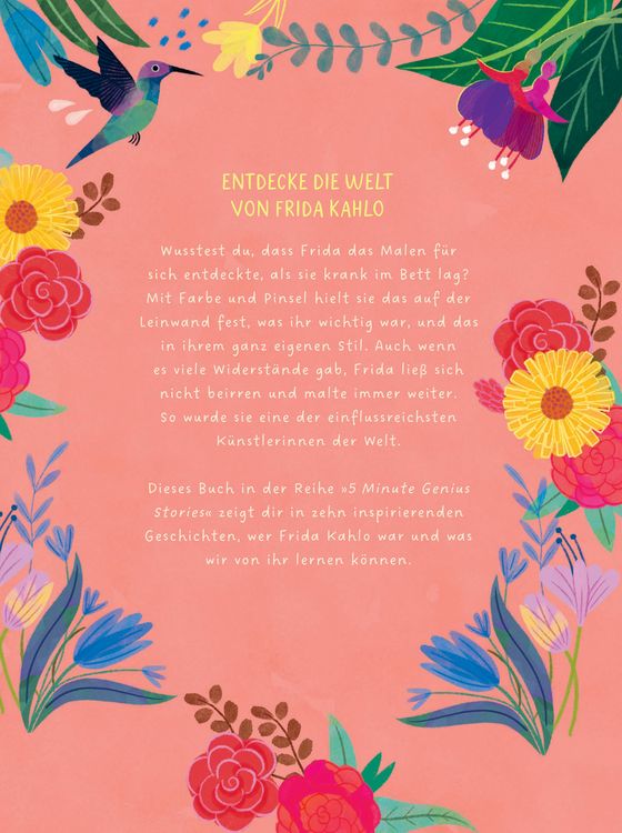 Produktbild: Frida Kahlo &ndash; 5 Minute Genius Stories (Deutsche Ausgabe)