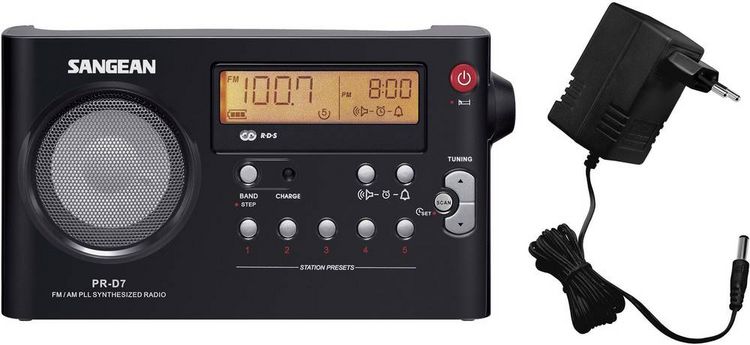 Produktbild: Sangean PR-D7 Kofferradio UKW, MW Schwarz