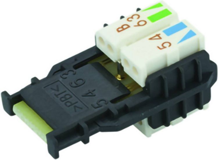Produktbild: Teleg&auml;rtner 100020635 MFP8 Adermanager T568B f&uuml;r AWG26/1-AWG24/1, AWG27/7-AWG24/7 100020635 Stecker Silber 1 St.
