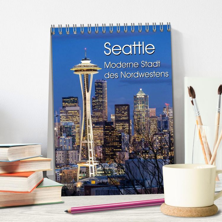 Produktbild: Seattle - Moderne Stadt des Nordwestens (Tischkalender 2026 DIN A5 hoch), CALVENDO Monatskalender