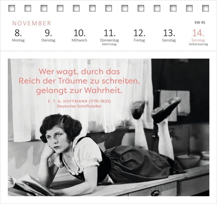 Produktbild: Postkartenkalender Der Literaturkalender 2027
