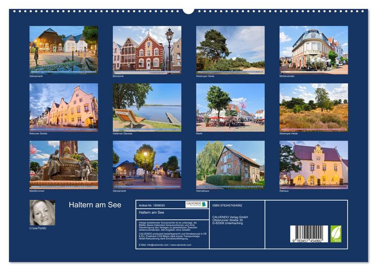 Produktbild: Haltern am See (hochwertiger Premium Wandkalender 2026 DIN A2 quer), Kunstdruck in Hochglanz