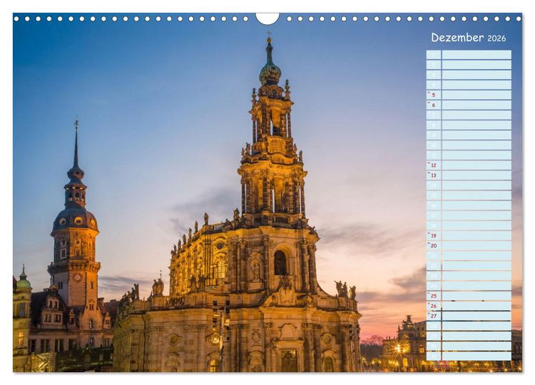 Produktbild: Dresden an der Elbe - Der Planer (Wandkalender 2026 DIN A3 quer), CALVENDO Monatskalender