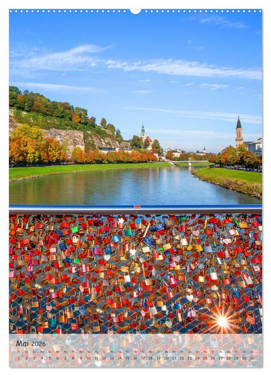 Produktbild: Kulturstadt Salzburg (Wandkalender 2026 DIN A2 hoch), CALVENDO Monatskalender
