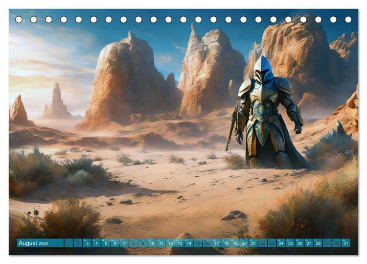 Produktbild: Visionen aus Atlantis (Tischkalender 2026 DIN A5 quer), CALVENDO Monatskalender