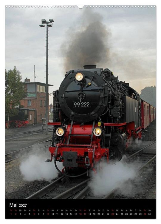Produktbild: Die Brockenbahn (Wandkalender 2027 DIN A2 hoch), CALVENDO Monatskalender
