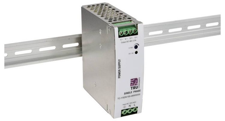 Produktbild: TRU COMPONENTS TC-13807988 Hutschienen-Netzteil (DIN-Rail) 48 V/DC 2.5 A 120 W Anzahl Ausg&auml;nge:1 x Inhalt 1 St.