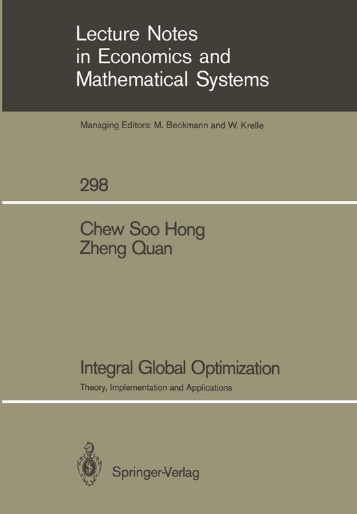 Produktbild: Integral Global Optimization