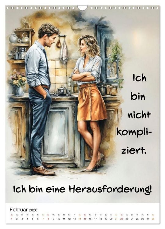 Produktbild: Liebling, mal ehrlich ..... (Wandkalender 2026 DIN A3 hoch), CALVENDO Monatskalender