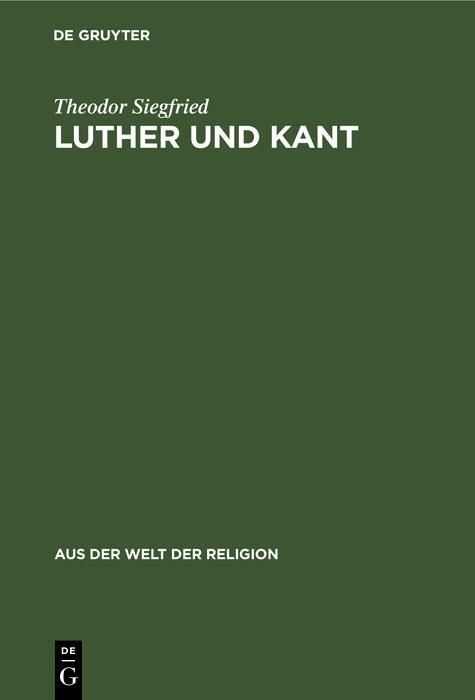 Produktbild: Luther und Kant