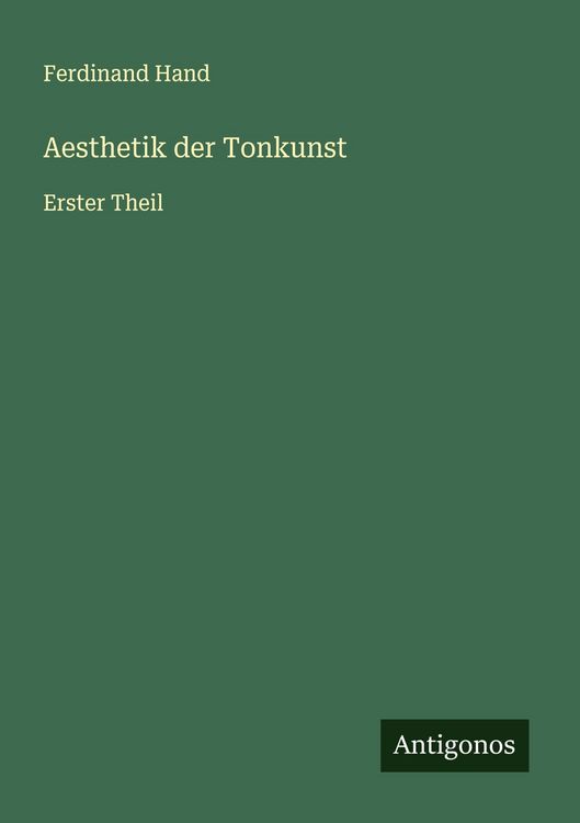 Produktbild: Aesthetik der Tonkunst