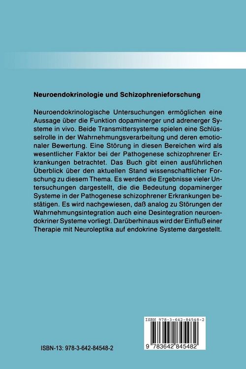 Produktbild: Neuroendokrinologie und Schizophrenieforschung