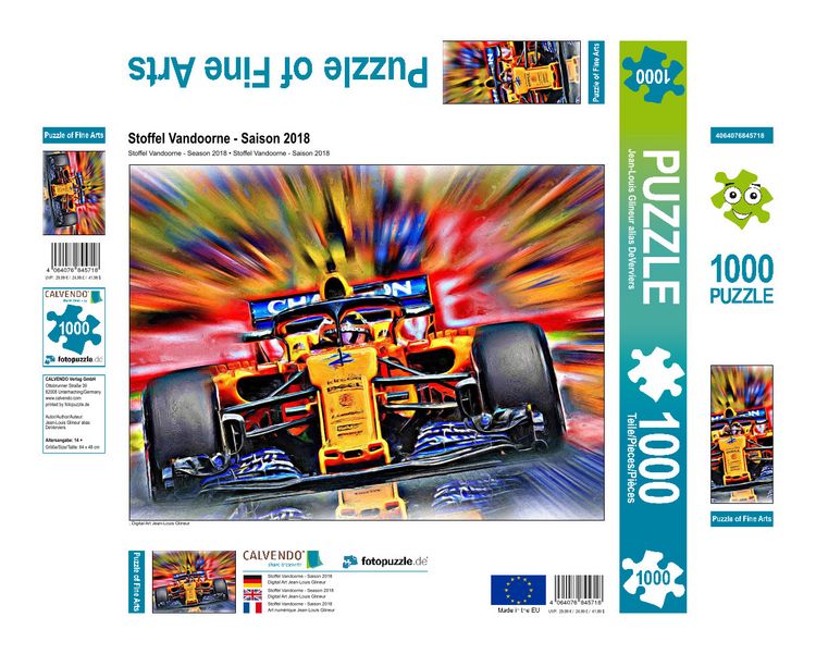 Produktbild: CALVENDO Puzzle Stoffel Vandoorne - Saison 2018 1000 Teile Lege-Gr&ouml;&szlig;e 640 x 480 cm Foto-Puzzle Bild von Jean-Louis Glineur alias DeVerviers