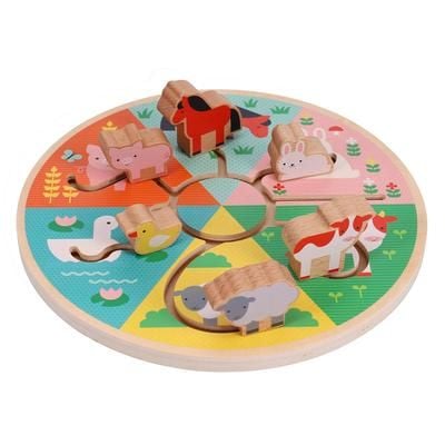 Produktbild: Farm Animals Wooden Sliding Maze