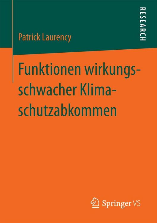 Produktbild: Funktionen wirkungsschwacher Klimaschutzabkommen
