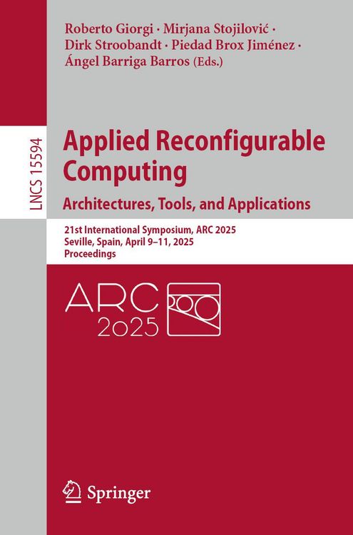Produktbild: Applied Reconfigurable Computing. Architectures, Tools, and Applications