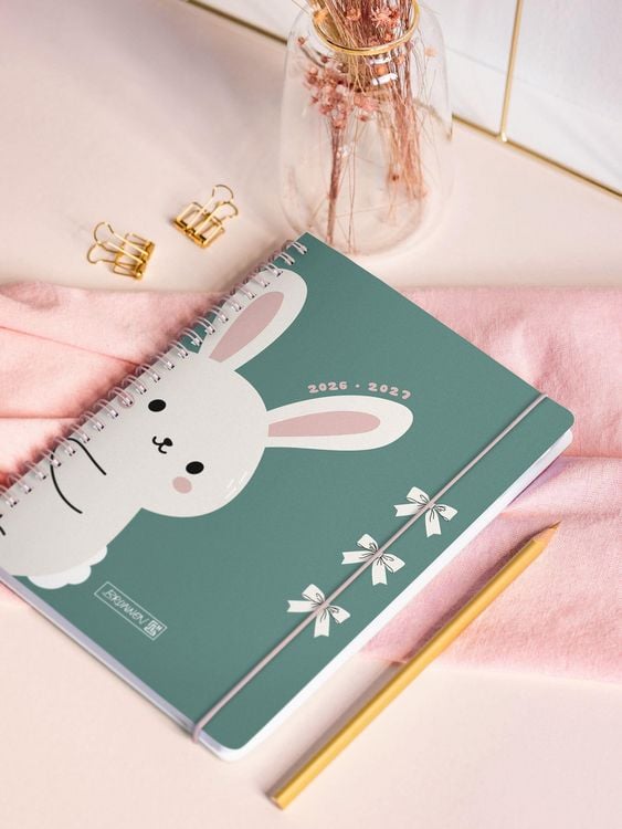 Produktbild: Sch&uuml;lerkalender 2026/2027 "Bunny" | A5, Kunststoff