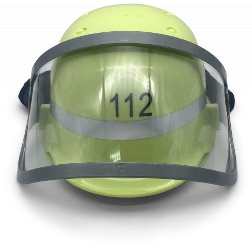 Produktbild: BestSaller 1401 - Kinder-Feuerwehr-Helm (original dt.) mit Klappvisier, verstellbare Passform f&uuml;r Kopfumfang von 47-58 cm