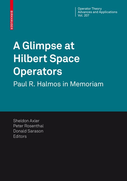 Produktbild: A Glimpse at Hilbert Space Operators