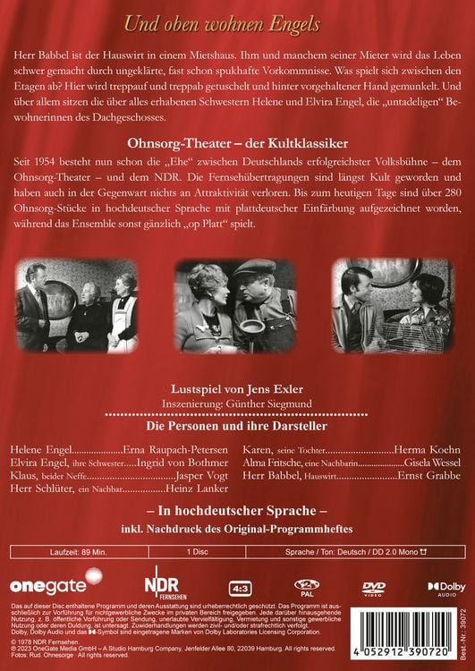 Produktbild: Ohnsorg-Theater Klassiker: Und oben wohnen Engels
