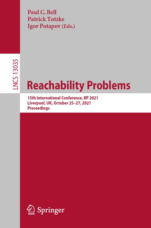 Produktbild: Reachability Problems