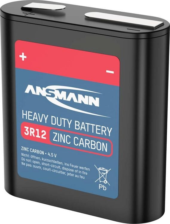 Produktbild: Ansmann 3R12 Flach-Batterie Zink-Kohle 1700 mAh 4.5 V 1 St.