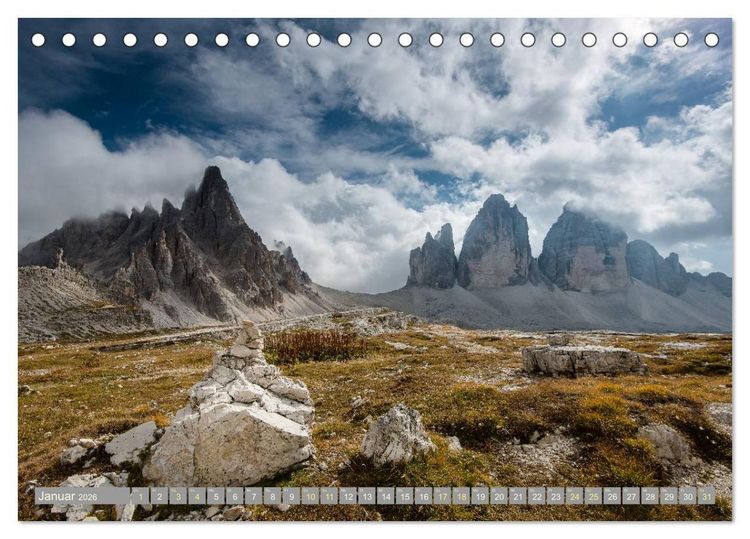 Produktbild: Herbst in den Dolomiten (Tischkalender 2026 DIN A5 quer), CALVENDO Monatskalender