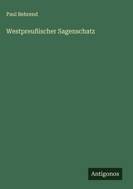 Produktbild: Westpreu&szlig;ischer Sagenschatz