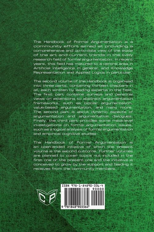 Produktbild: Handbook of Formal Argumentation, Volume 2